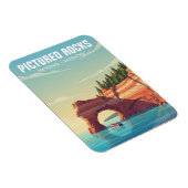 Pictured Rocks Michigan Travel Magnet (Rechte Seite)