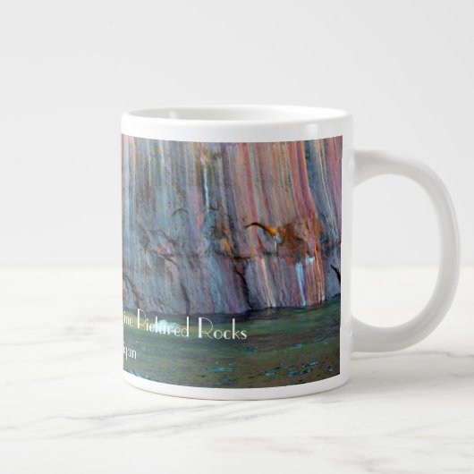 Pictured Rocks Munising Michigan Jumbo-Tasse (Rechts)