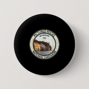 Pictured Rocks National Lakeshore Michigan Abzeich Button