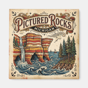 Pictured Rocks National Lakeshore Michigan Magnet