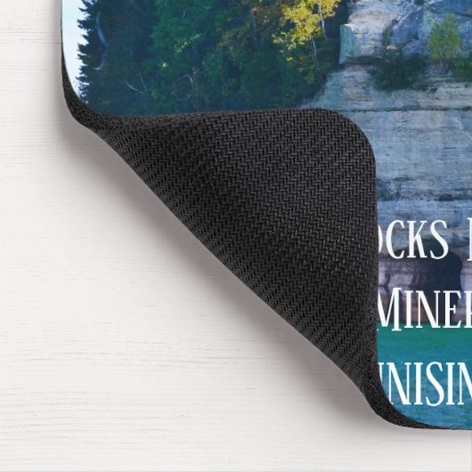 Pictured Rocks National Lakeshore Miners Castle Mousepad (Ecke)