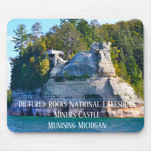 Pictured Rocks National Lakeshore Miners Castle Mousepad (Vorne)