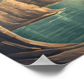 Pictured Rocks National Lakeshore Reisen Vintag Poster (Ecke)