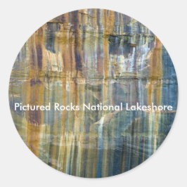 Pictured Rocks National Lakeshore Runder Aufkleber
