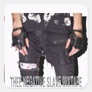 PICTUREPLANE - "DER NEGATIVE SLAVE-GEMISCHT" QUADRATISCHER AUFKLEBER