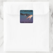PICTUREPLANE - "PHYSISCH" QUADRATISCHER AUFKLEBER (Tasche)