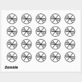 PICTUREPLANE - ROUND LOGO RUNDER AUFKLEBER (Blatt)