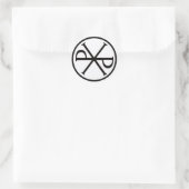 PICTUREPLANE - ROUND LOGO RUNDER AUFKLEBER (Tasche)