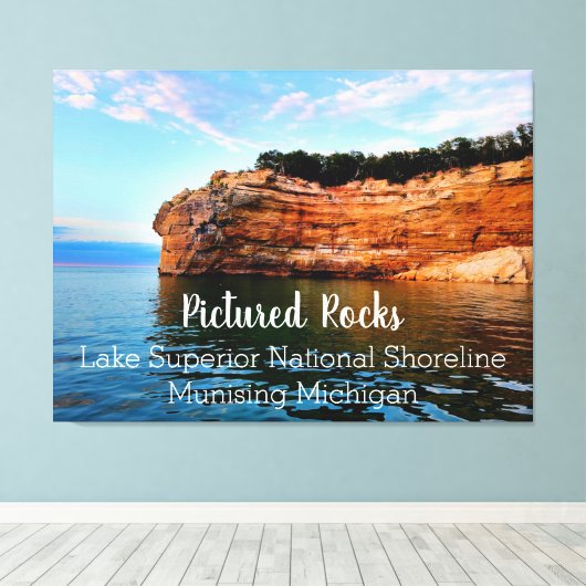 Pictures Rocks Lake Superior National Shoreline Leinwanddruck (Insitu (Holzboden))
