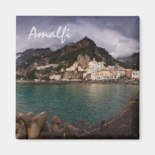 Picturesque Amalfi Coast, Italy Seaside Town Magnet (Vorne)