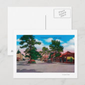 Picturesque Business District, Carmel Postkarte (Vorne/Hinten)
