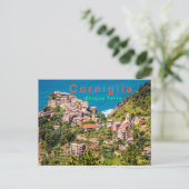 Picturesque Corniglia Cinque Terre Italien Postkarte (Stehend Vorderseite)