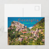 Picturesque Corniglia Cinque Terre Italien Postkarte (Vorne/Hinten)