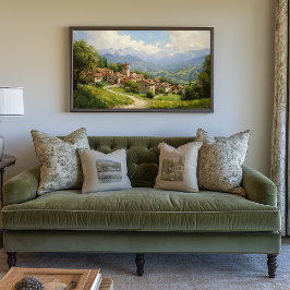 Picturesque European Village Leinwanddruck