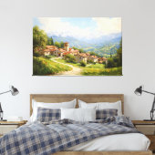Picturesque European Village Leinwanddruck (Insitu (Schlafzimmer))