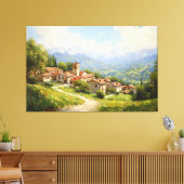 Picturesque European Village Leinwanddruck (Insitu (Wohnzimmer))