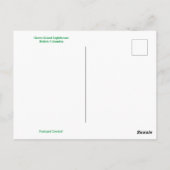 Picturesque Green Island Lighthouse Postcard Postkarte (Rückseite)