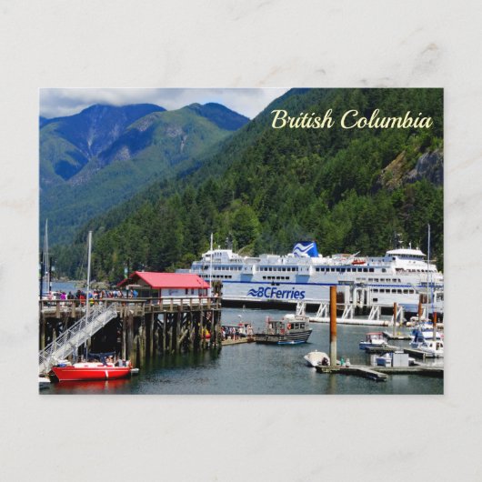 Picturesque Horseshoe Bay in British Columbia Postkarte (Vorderseite)