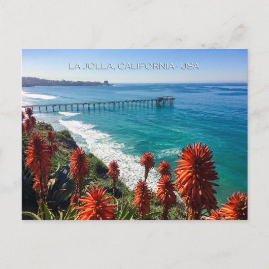 Picturesque La Jolla, Kalifornien Postkarte (Vorderseite)