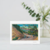 Picturesque Los Gatos Highway in der Nähe von Sant Postkarte (Stehend Vorderseite)