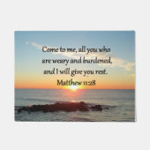 PICTURESQUE MATTHEW 11"28 SCRIPTURE VERSE FUßMATTE (Vorderseite)
