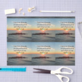 PICTURESQUE MATTHEW 11"28 SCRIPTURE VERSE SEIDENPAPIER (Handwerk)