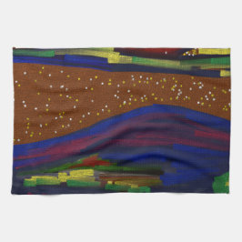 Picturesque Multicolored Landscape Kitchen Towel Geschirrtuch