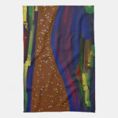 Picturesque Multicolored Landscape Kitchen Towel Geschirrtuch (Vertikal)