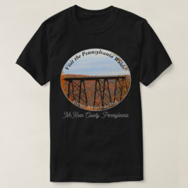 Picturesque PA Wilds Souvenir Kinzua Bridge DK T-Shirt