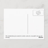 Picturesque Rhododendron Postkarte (Rückseite)