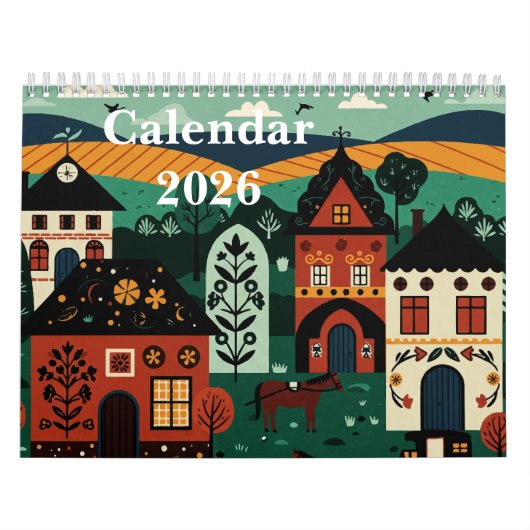 Picturesque rural landscape kalender (Titelbild)