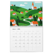Picturesque rural landscape kalender (Mär 2026)