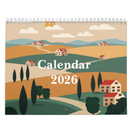 Picturesque rural landscape kalender
