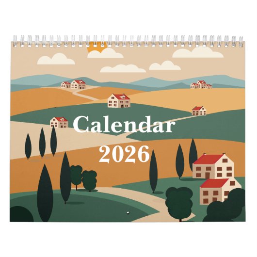 Picturesque rural landscape kalender (Titelbild)