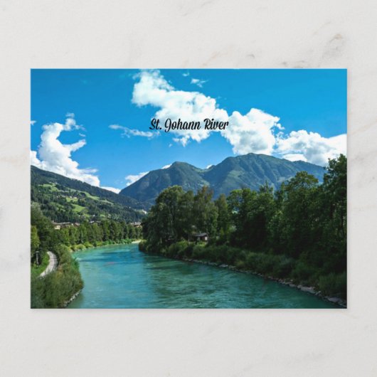 Picturesque St. Johann River, Österreich Postcard Postkarte (Vorderseite)