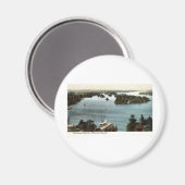 Picturesque Thousand Islands NY 1907 Vintag Magnet (Vorderseite/Rückseite)