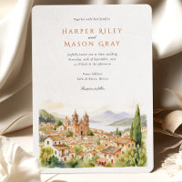 Picturesque Valle de Bravo Mexico Aquarell