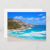 Picturesresque Seascape Gentle Waves Rocks Ocean Postkarte (Vorne/Hinten)