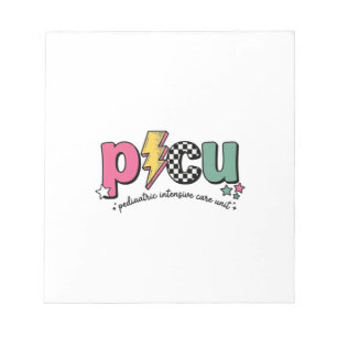PICU Kinder-Intensivstation Krankenpfleger-Shirt_1 Notizblock