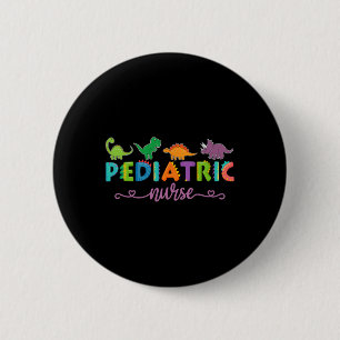 Picu Kinderkrankenschwester Dinosaurier Peds Krank Button