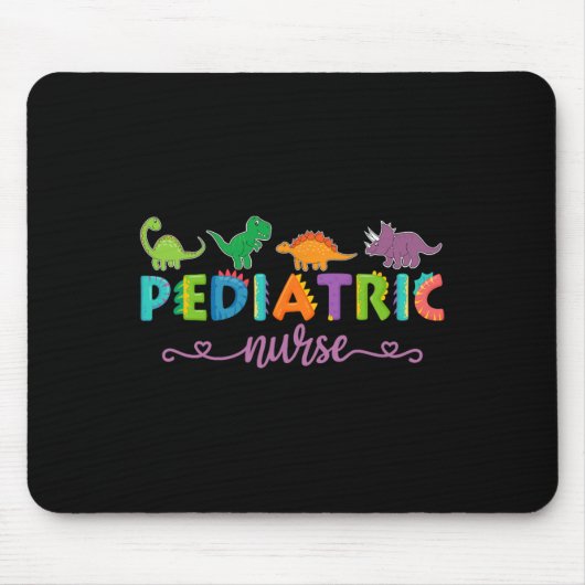 Picu Kinderkrankenschwester Dinosaurier Peds Krank Mousepad (Vorne)