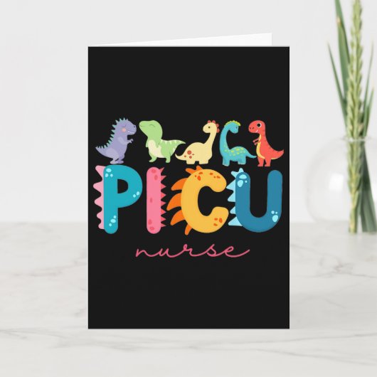 Picu Kinderkrankenschwester Dinosaurier Picu Squad Karte (Vorderseite)
