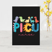 Picu Kinderkrankenschwester Dinosaurier Picu Squad Karte (Gelbe Blume)