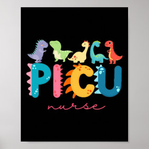 Picu Kinderkrankenschwester Dinosaurier Picu Squad Poster