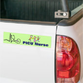 PICU Krankenschwester Geschenke-QRS Segment und Autoaufkleber (Auf Lkw)