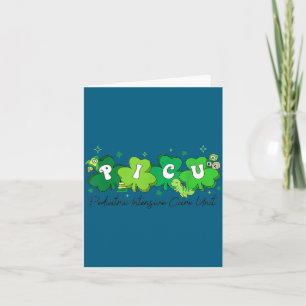 Picu-Krankenschwester St. Patrick's Day Design Karte