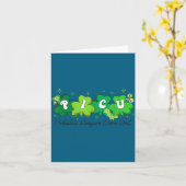 Picu-Krankenschwester St. Patrick's Day Design Karte (Gelbe Blume)