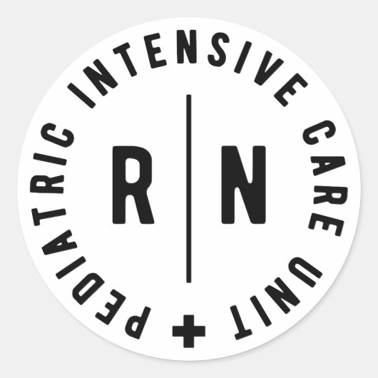 PICU-Krankenversicherung für Kinder Runder Aufkleber (Vorderseite)