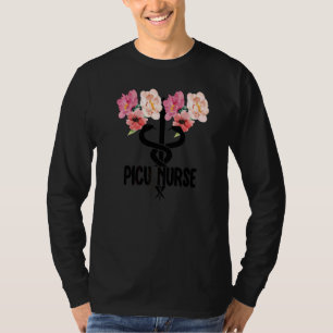 Picu Nurse Caduceus Pädiatrische Intensivstation T-Shirt