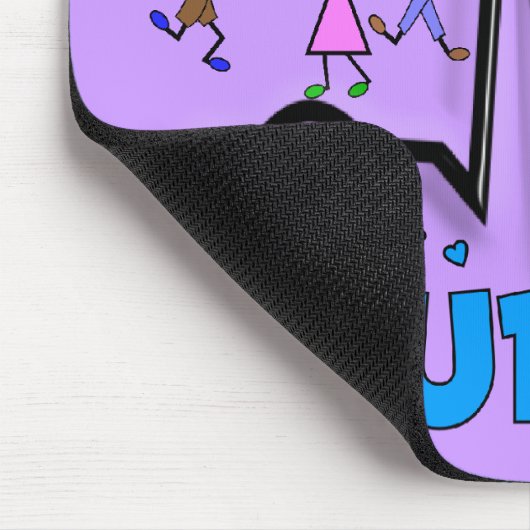 PICU Nurse Geschenke QRS Segment und Kids Design Mousepad (Ecke)